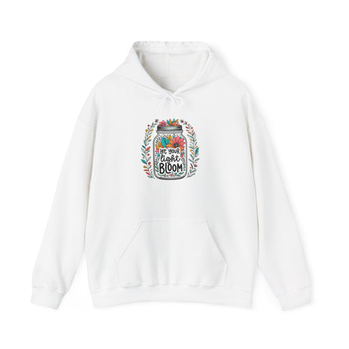 Bloom Jar Hoodie – "Let Your Heart Bloom" Floral Mason Jar Sweatshirt