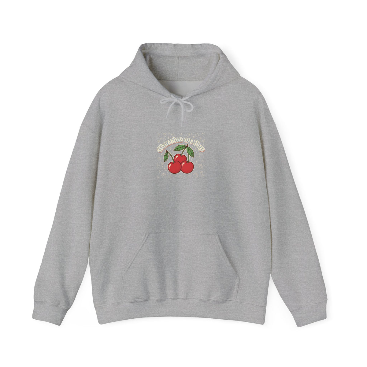 Cherry Graphic Hoodie | vintage cherry design, kawaii fruit print