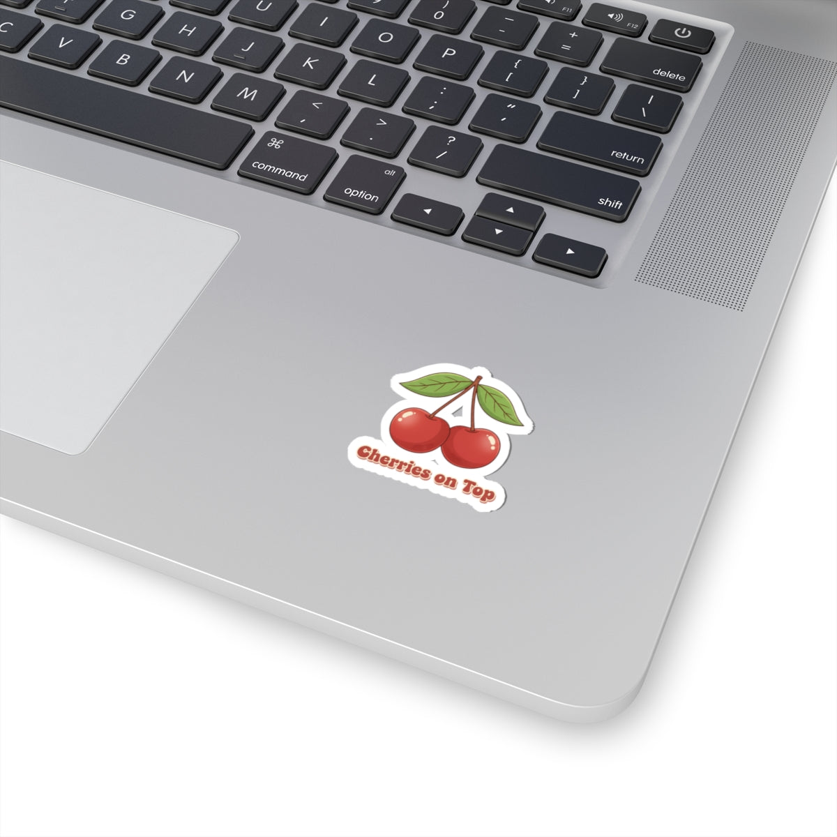 Cherry Pair Sticker | Vintage Kawaii fruit motif, retro cherry design