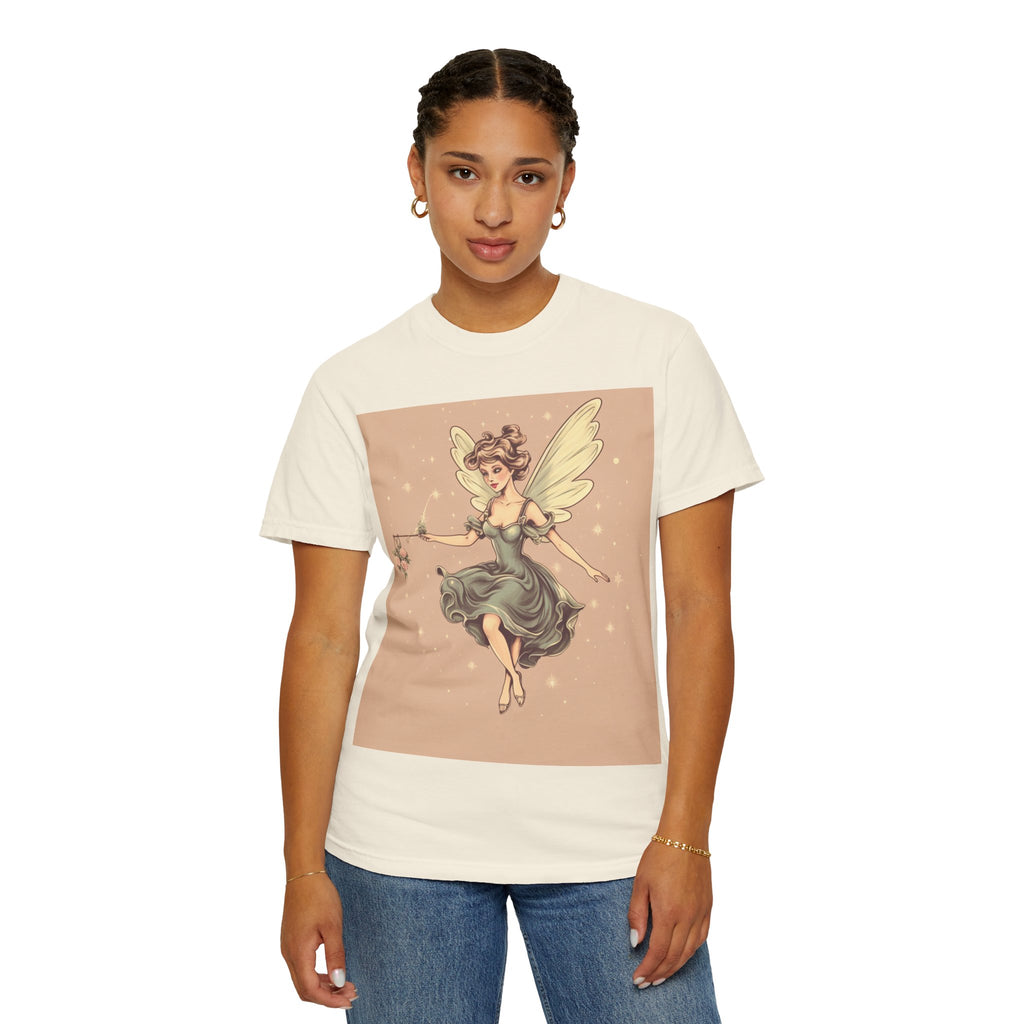 Fairy Vintage Tee — Whimsical Winged Fairy Graphic T-Shirt