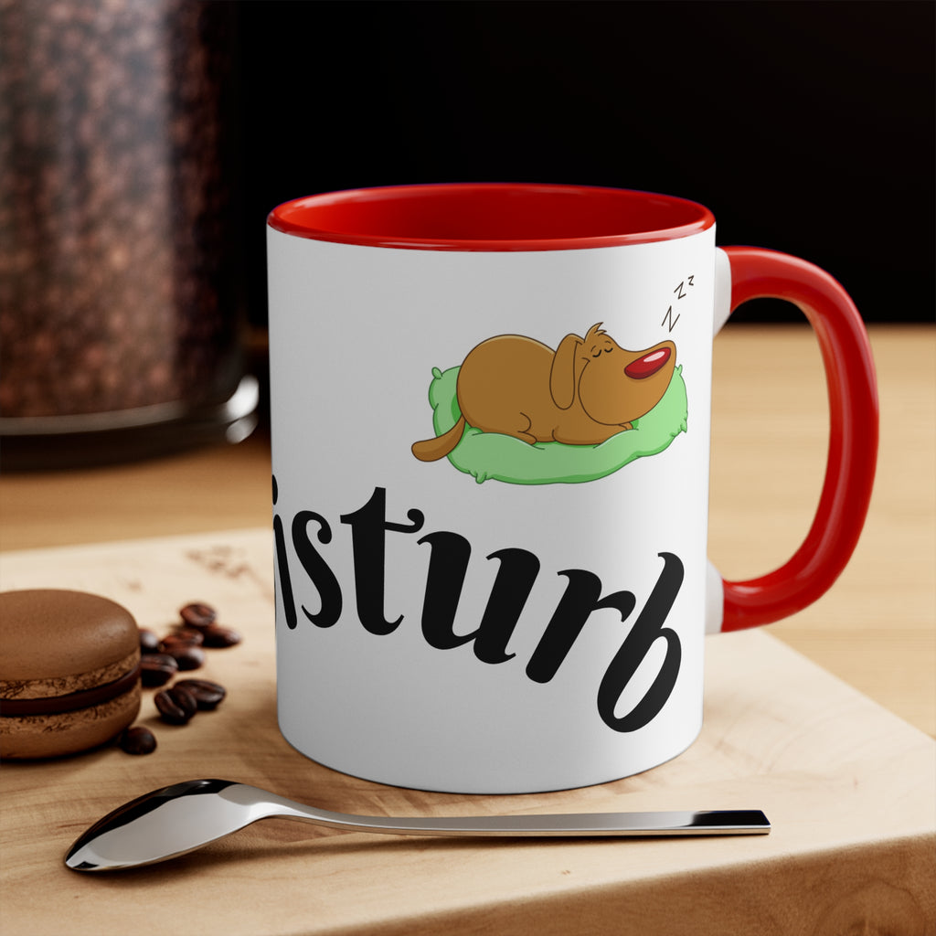 Accent Mug — "Do Not Disturb" Pink Interior Coffee Tea Cup