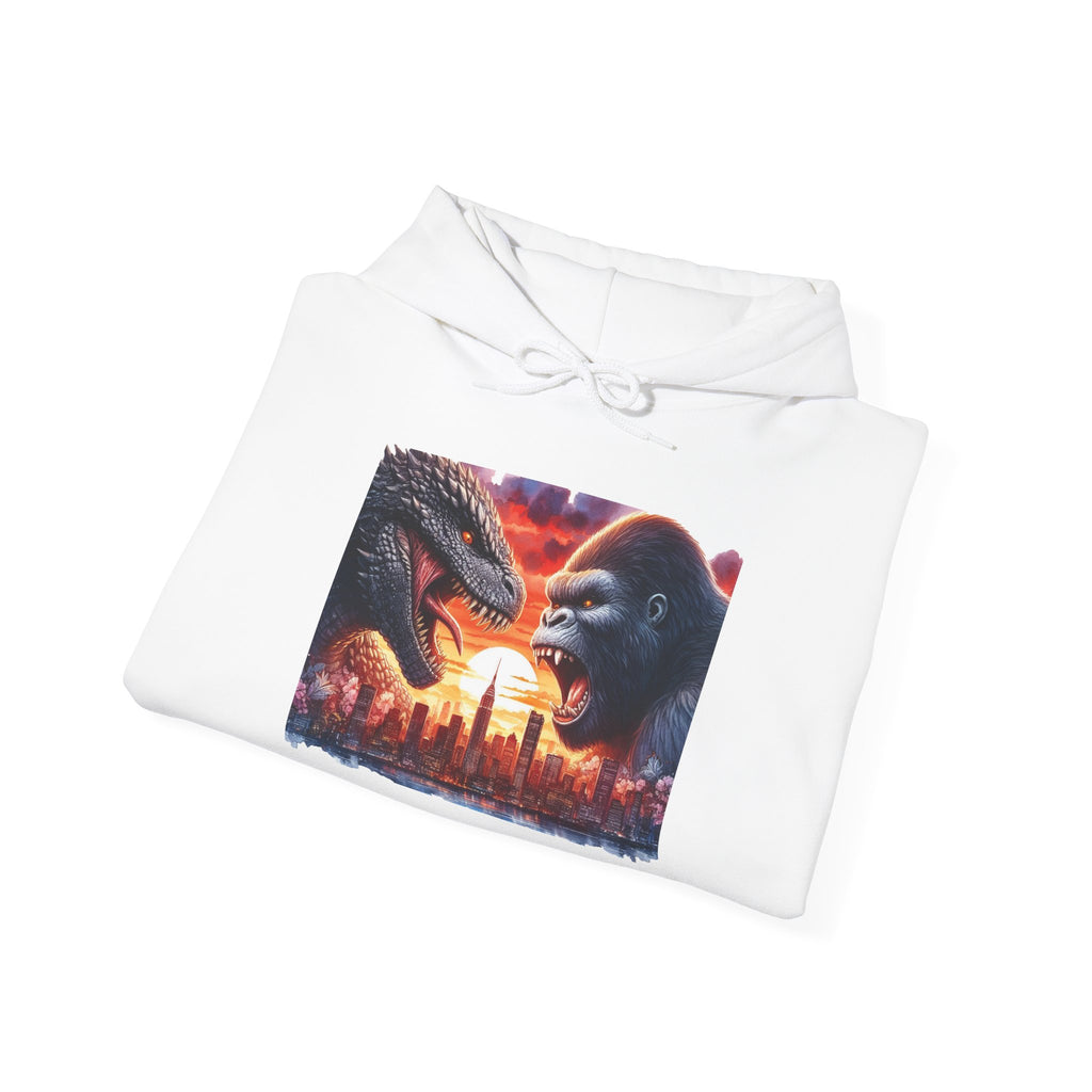 Monster Clash Hoodie — Godzilla vs Kong City Battle Pullover