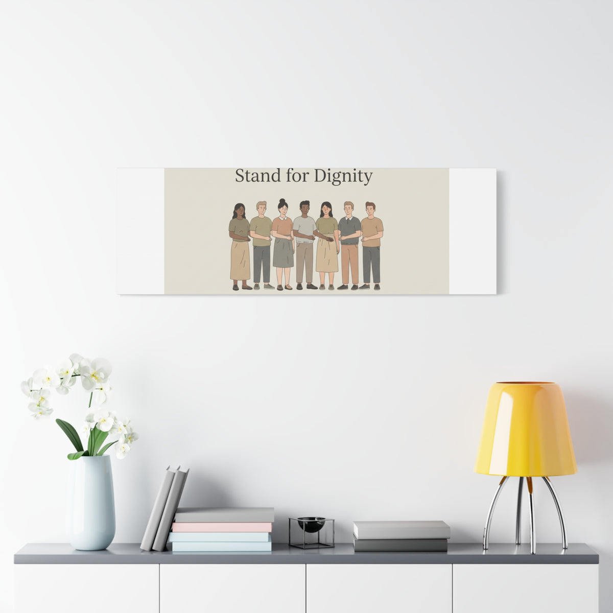Stand for Dignity Canvas | Unity Poster, Human Dignity Message