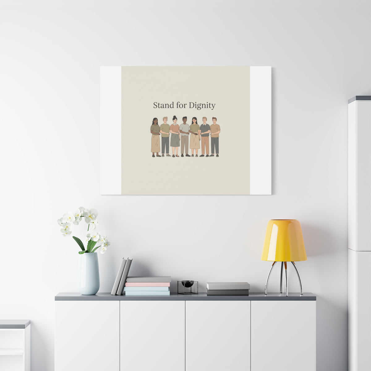 Stand for Dignity Canvas | Unity Poster, Human Dignity Message