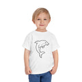 Toddler Tee — Cute Outline Dolphin Graphic Shirt