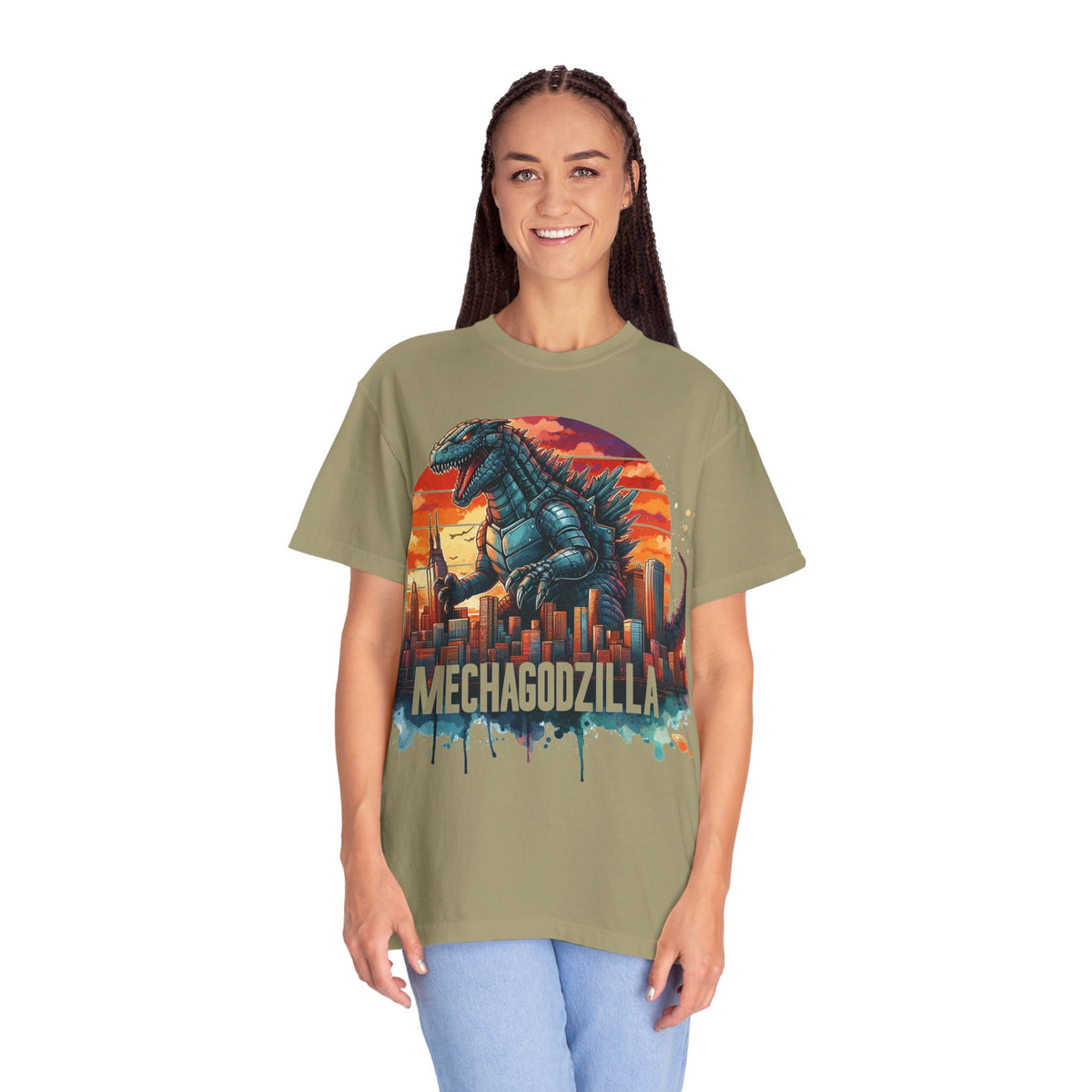 Mechagodzilla Graphic T-Shirt — Retro City Kaiju Tee