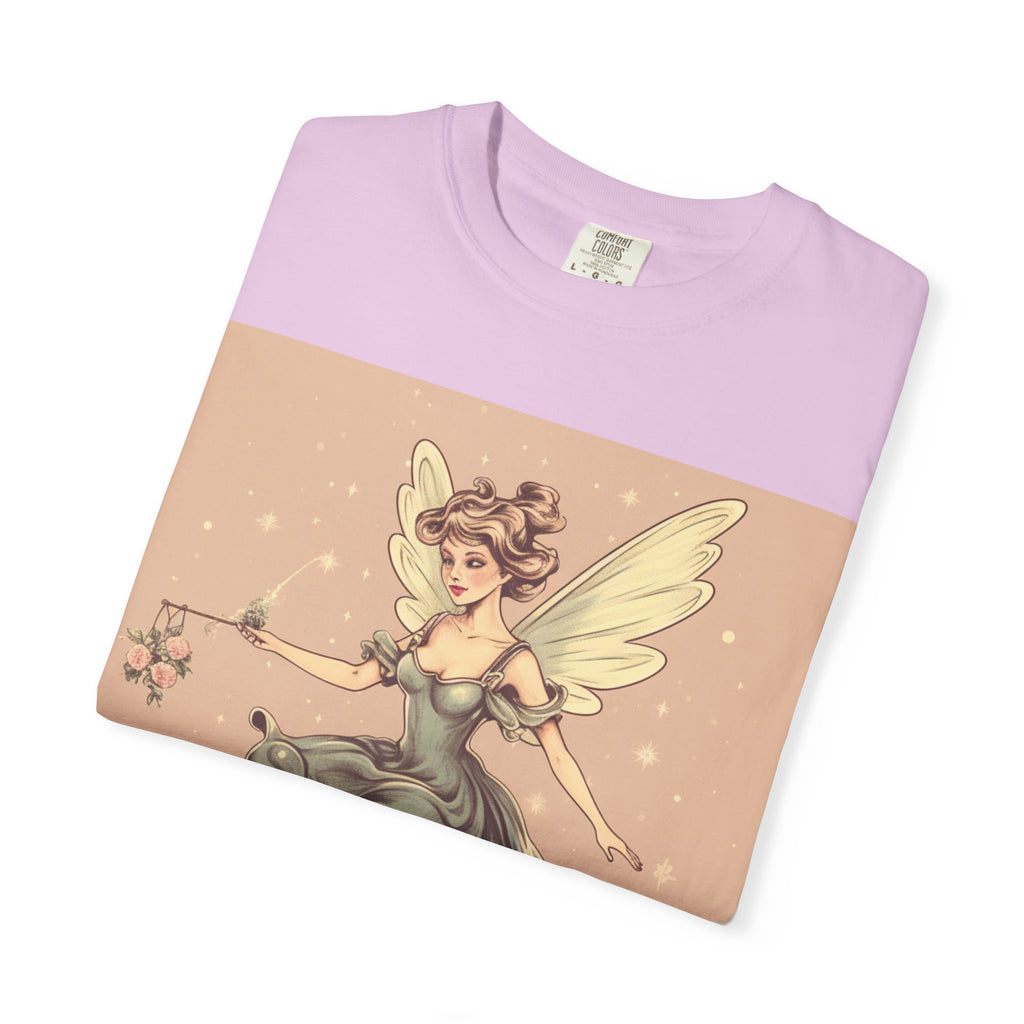 Fairy Vintage Tee — Whimsical Winged Fairy Graphic T-Shirt