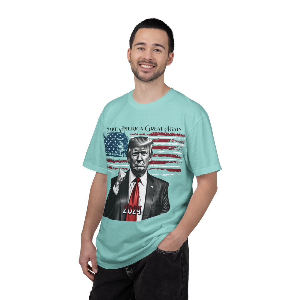 Patriotic 2024 Political Graphic T-Shirt — 'Make America Great Again' Design