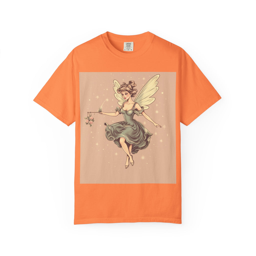 Fairy Vintage Tee — Whimsical Winged Fairy Graphic T-Shirt