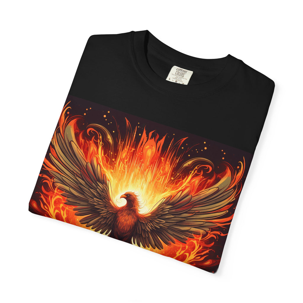 Phoenix Flame T-Shirt — Fiery Mythical Bird Graphic Tee