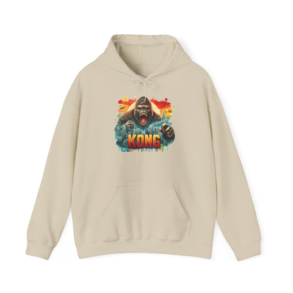 Kong Graphic Hoodie – Retro Sunset Gorilla Design