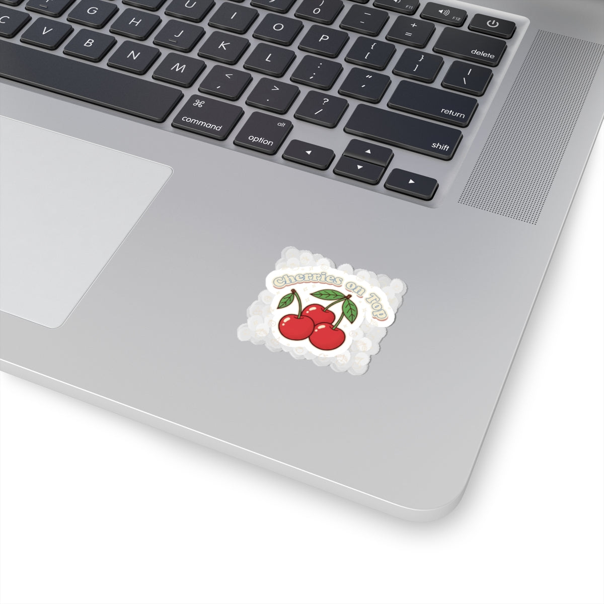 Cherries on Top Sticker | Vintage Kawaii Cherry Fruit Motif