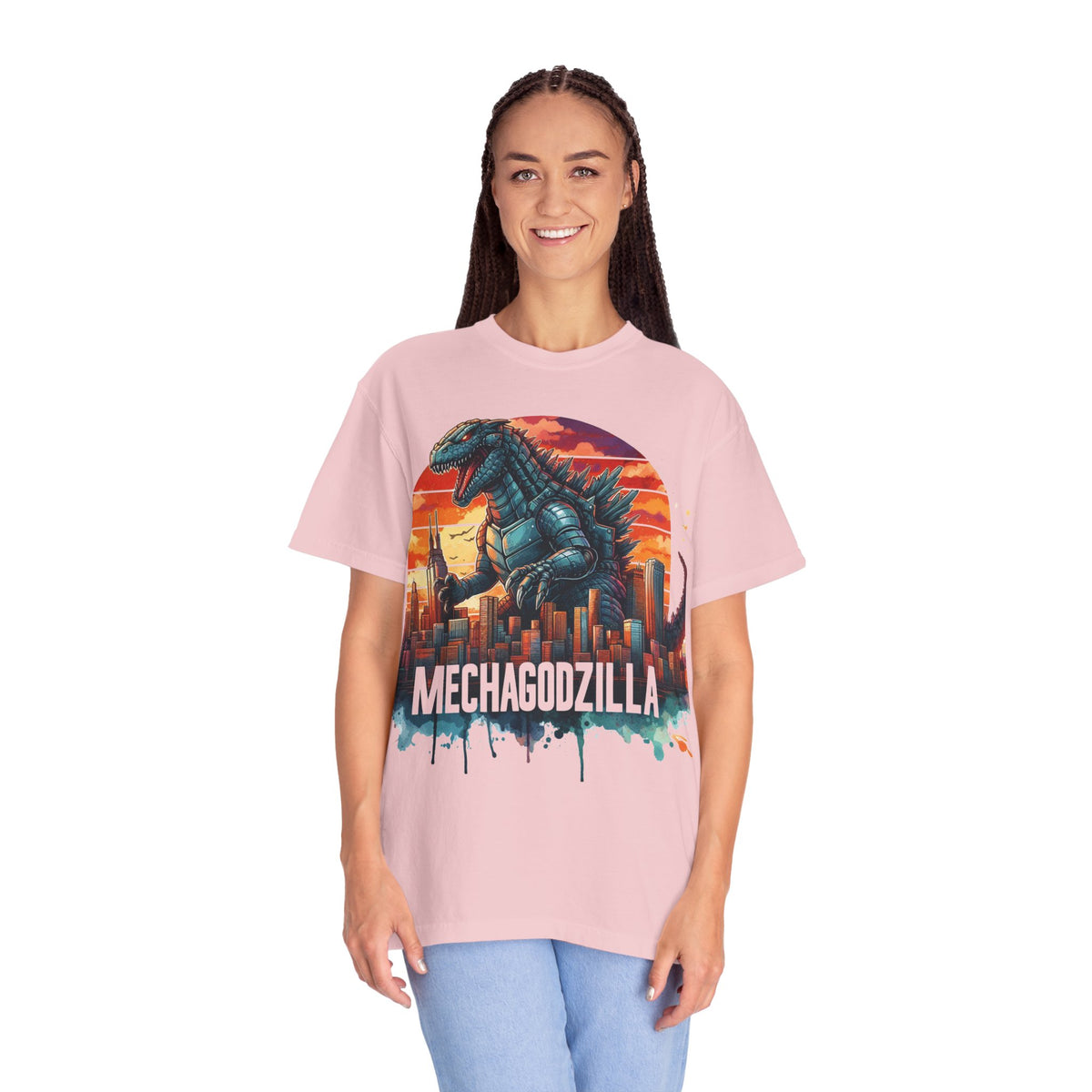 Mechagodzilla Graphic T-Shirt — Retro City Kaiju Tee