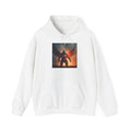 Angel of Fire Hoodie — Fiery Warrior Graphic Pullover for Gamers & Fantasy Fans