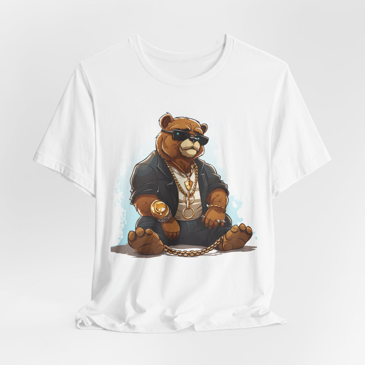 Bear Boss T-Shirt — Cool Gold Chain Bear Graphic Tee