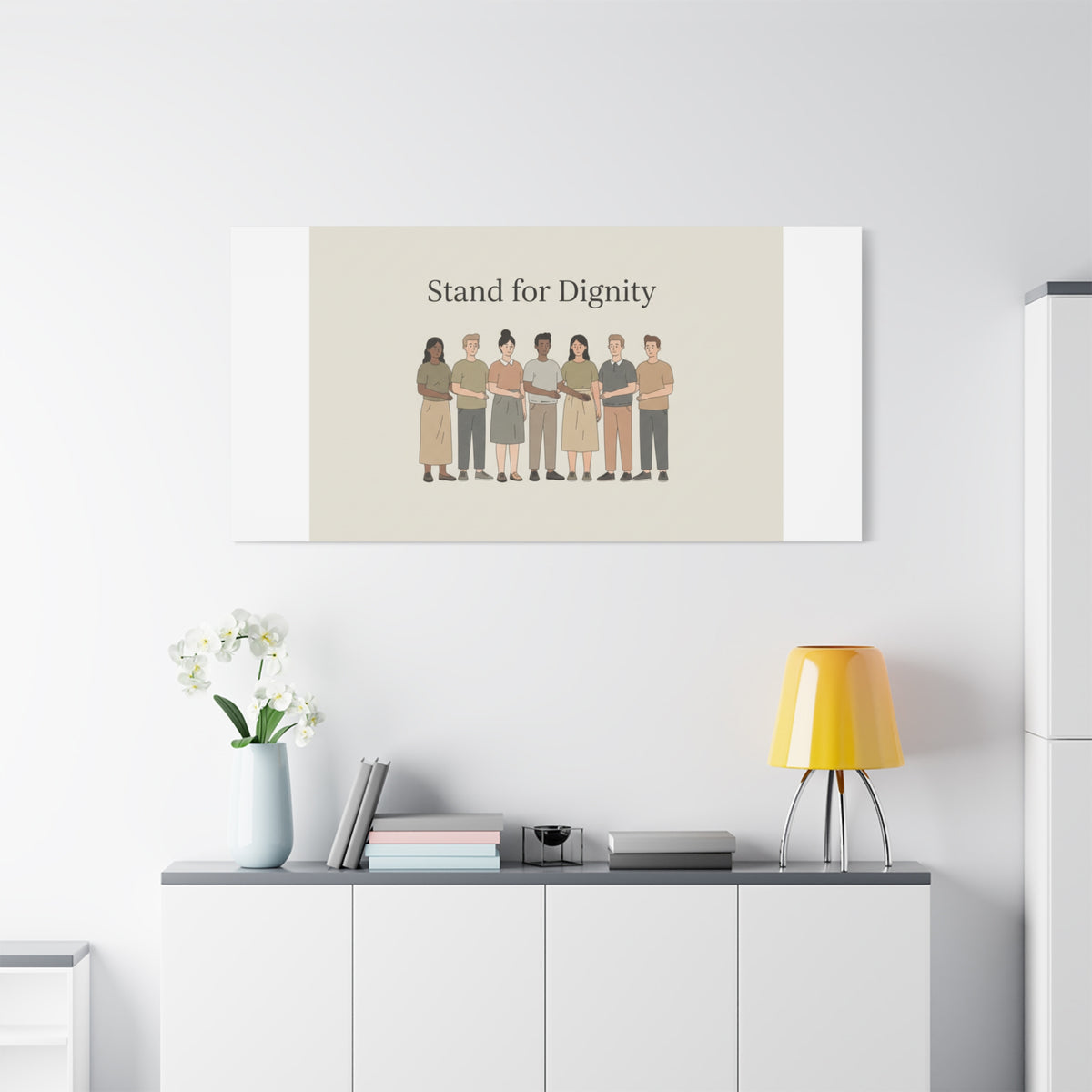 Stand for Dignity Canvas | Unity Poster, Human Dignity Message