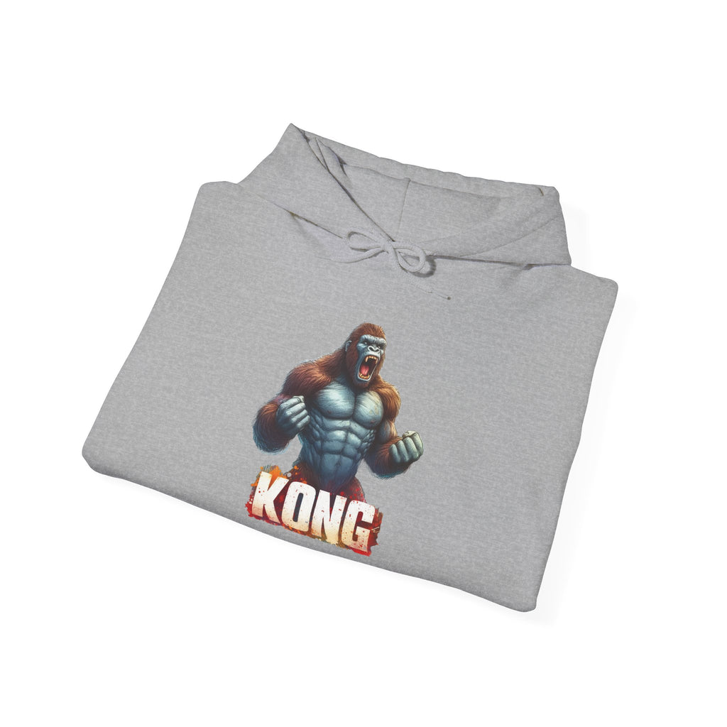 Kong Graphic Hoodie - Retro Video Game Ape Logo Pullover