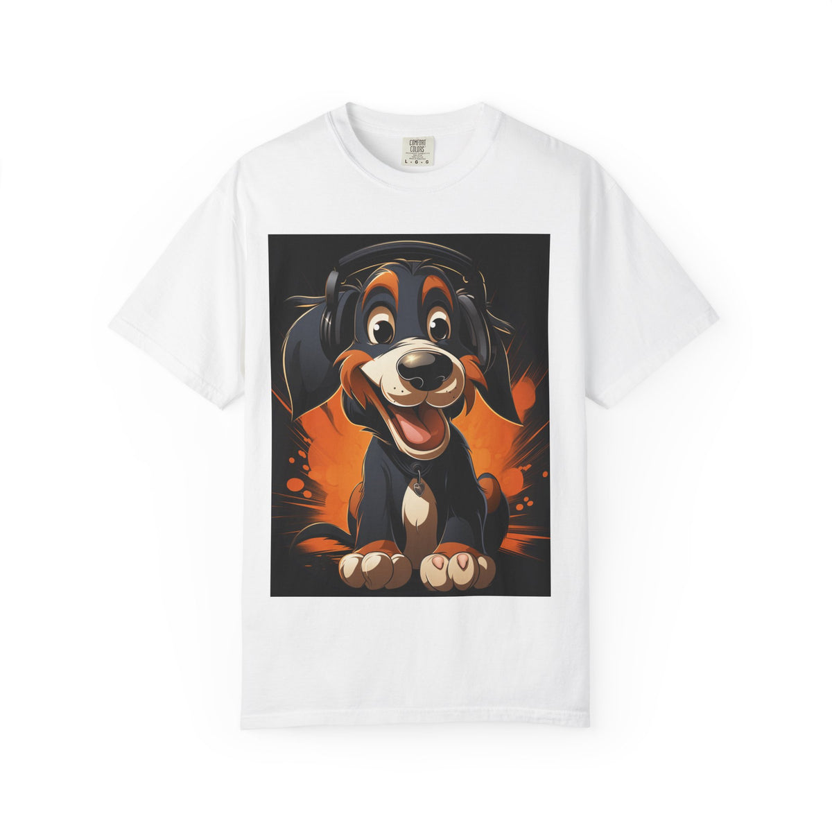Happy Puppy Graphic T-Shirt — Cute Cartoon Dog Tee for Dog Lovers
