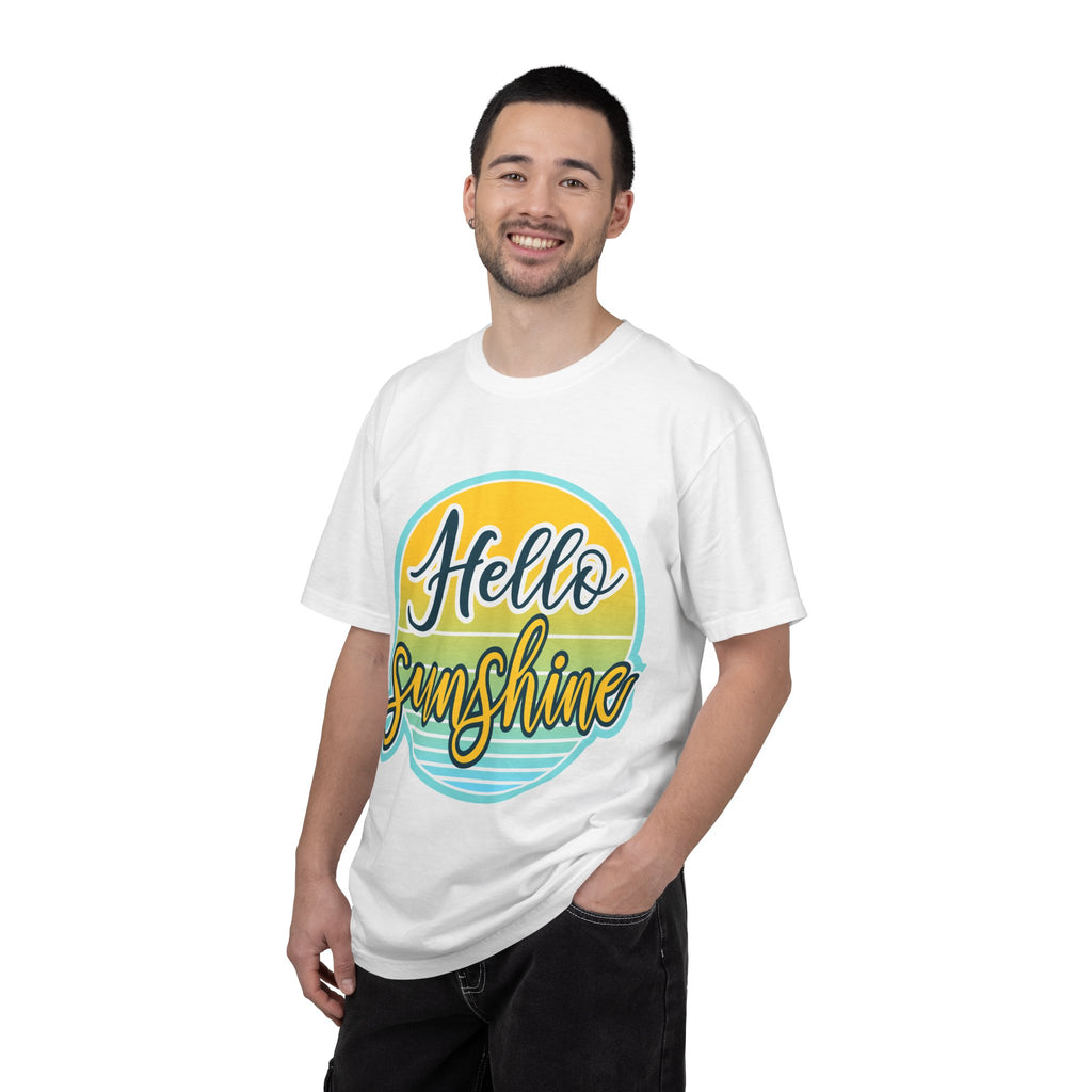 Hello Sunshine T-Shirt — Retro Sun Graphic Tee for Bright, Sunny Vibes