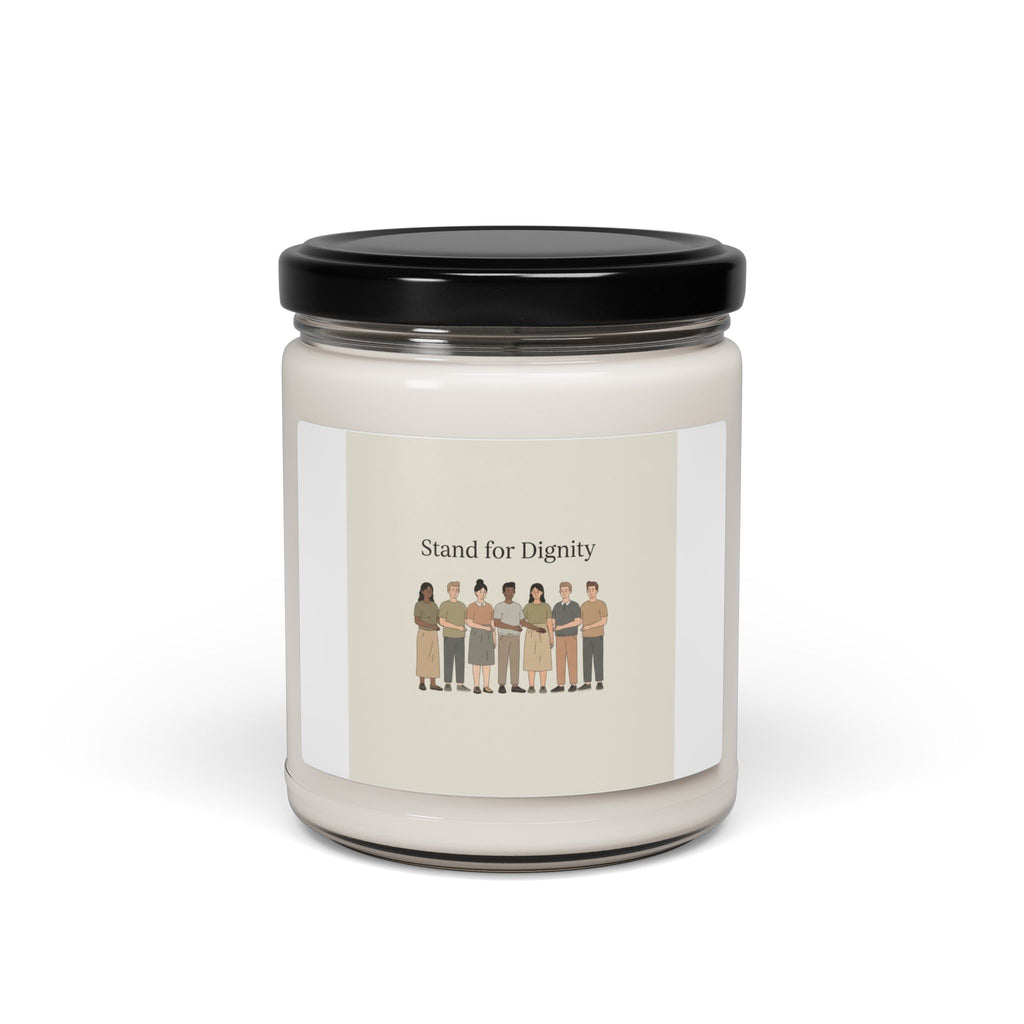 Stand for Dignity Candle, Soy Jar | Unity, Human Dignity Statement
