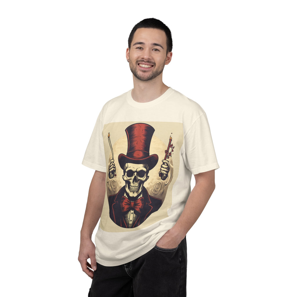 Skull Magician T-Shirt — Vintage Top Hat Skeleton Graphic Tee