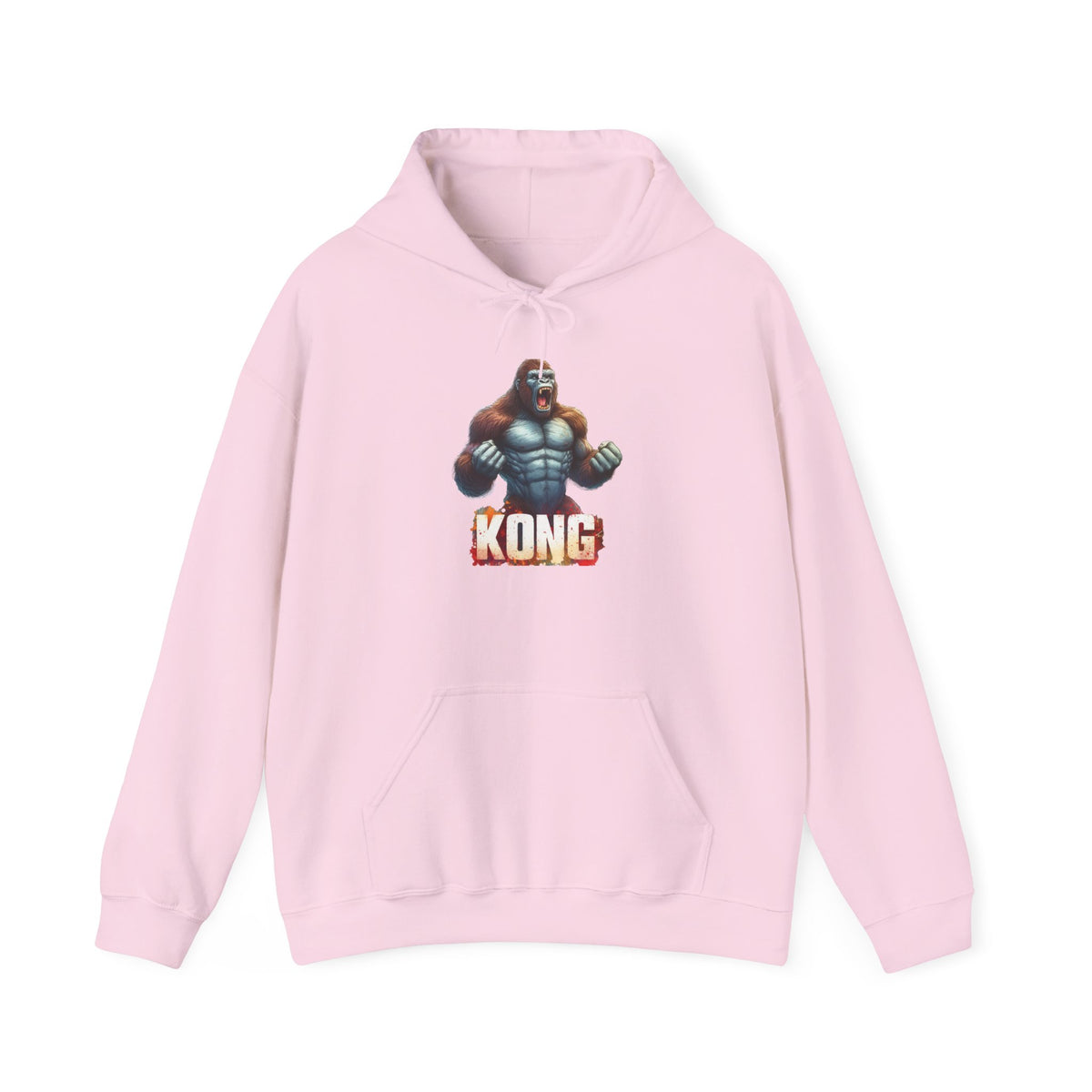 Kong Graphic Hoodie - Retro Video Game Ape Logo Pullover