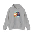 Kaiju Sunset Hoodie — Colorful Godzilla Sunset Graphic Pullover