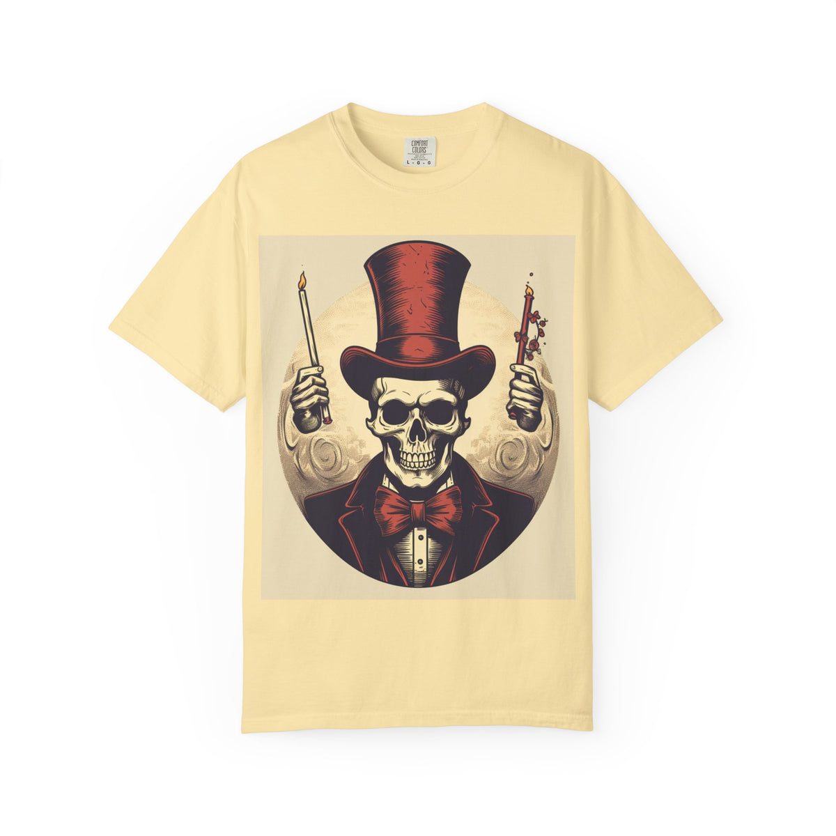 Skull Magician T-Shirt — Vintage Top Hat Skeleton Graphic Tee