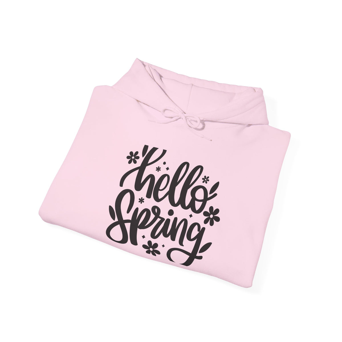 Hello Spring Hoodie - Floral Script Springtime Pullover