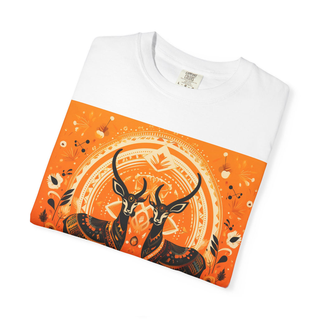 Antelope Sunset T-Shirt — Boho Desert Wildlife Graphic Tee