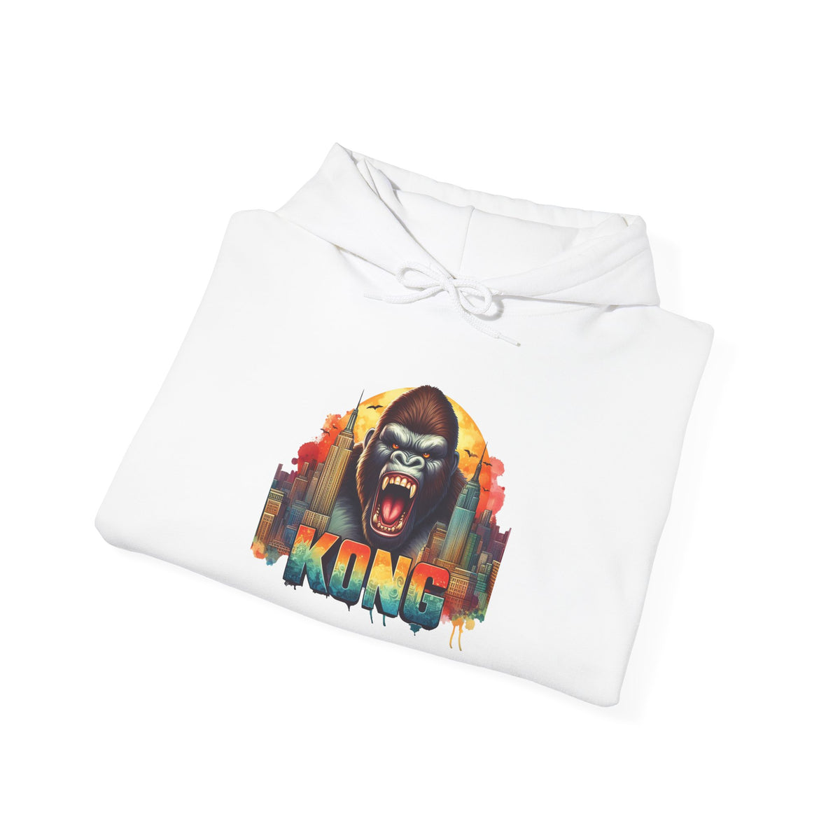 King Gorilla Hoodie — Vintage Jungle Ape Graphic Pullover