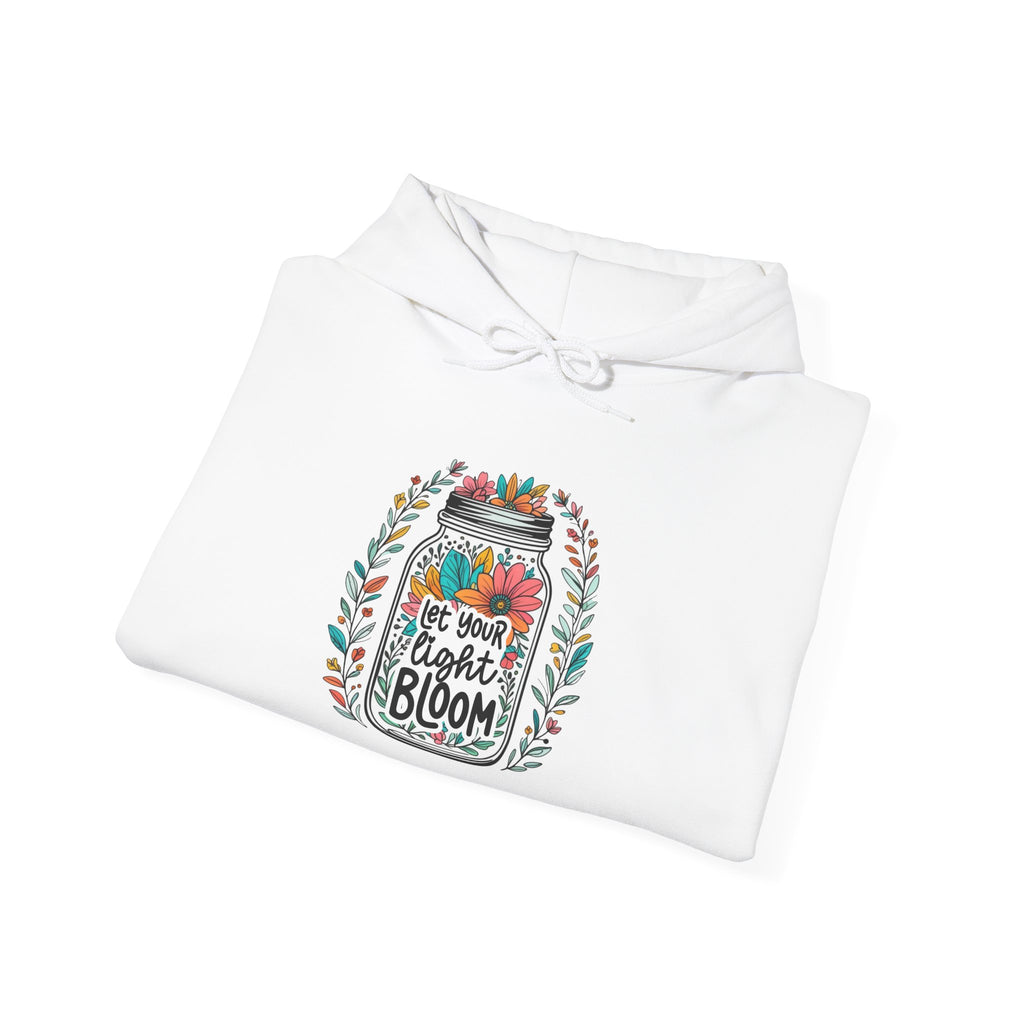 Bloom Jar Hoodie – "Let Your Heart Bloom" Floral Mason Jar Sweatshirt