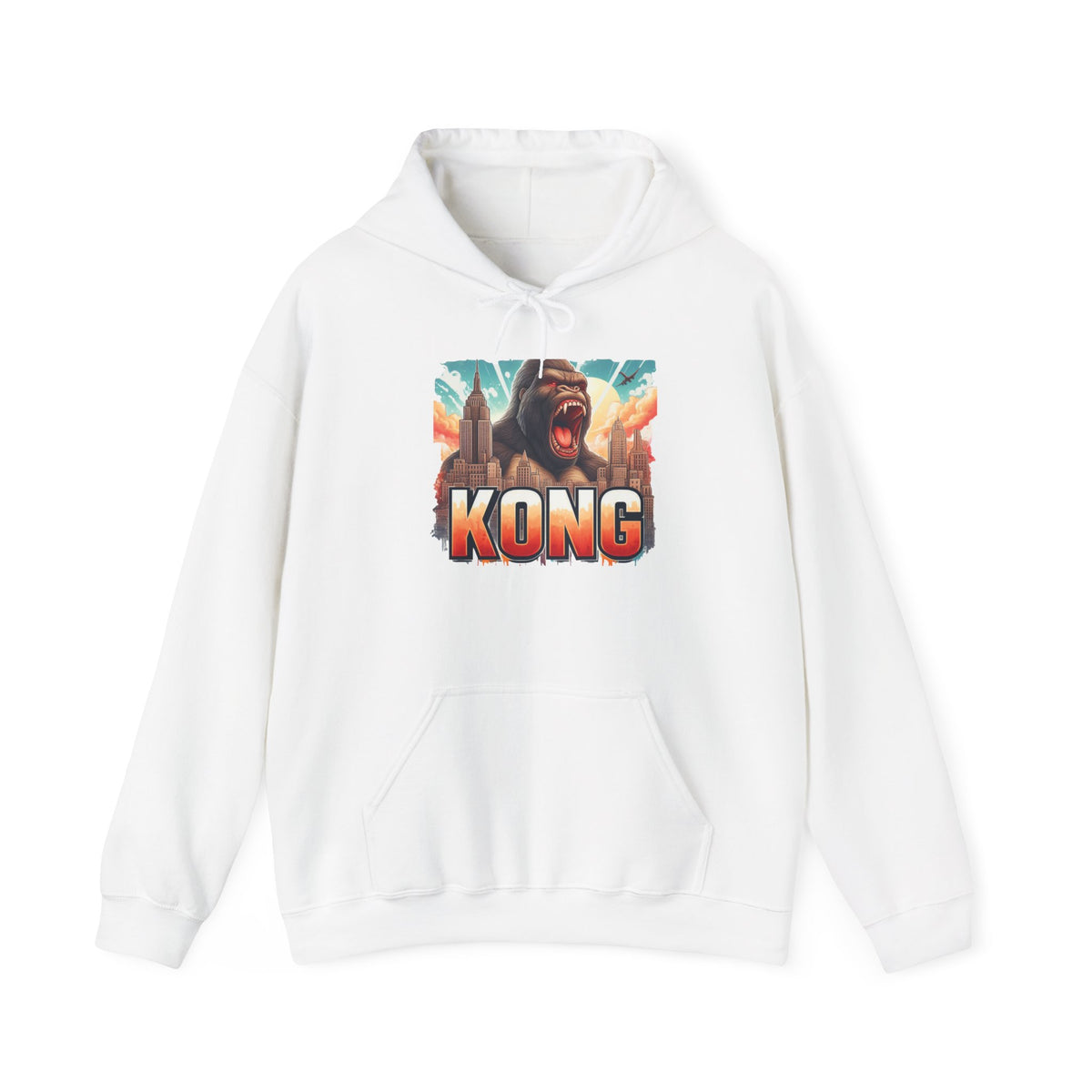 Kong Graphic Hoodie — Retro King of the City Gorilla Sweatshirt