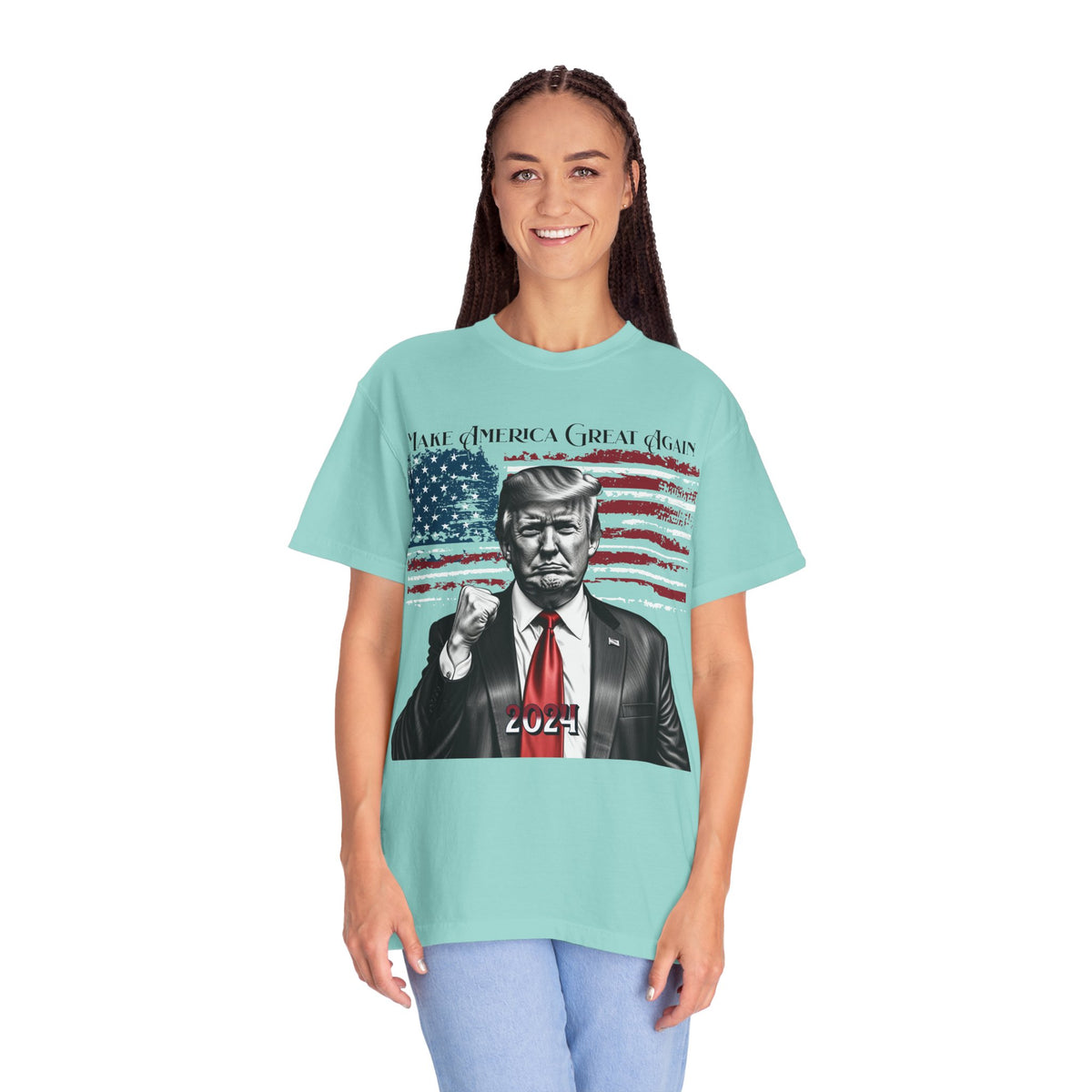 Patriotic 2024 Political Graphic T-Shirt — 'Make America Great Again' Design