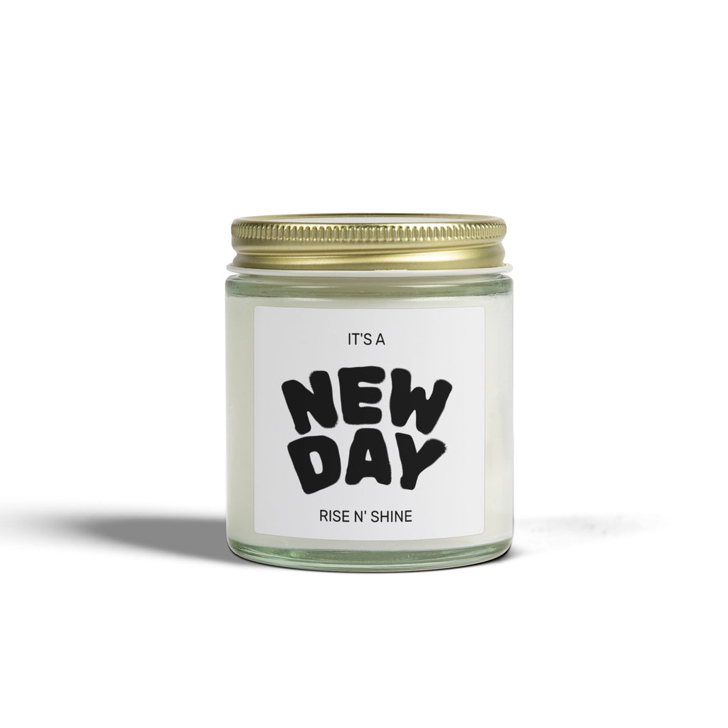 New Day Scented Candle — Coconut Apricot Wax (4oz & 9oz)