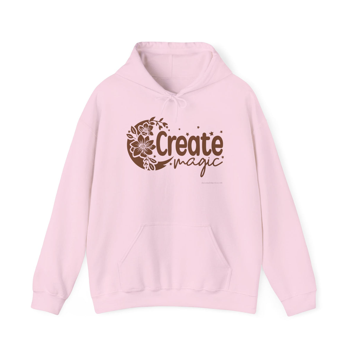 Create Magic Hoodie — Inspirational Floral Graphic Hooded Sweatshirt