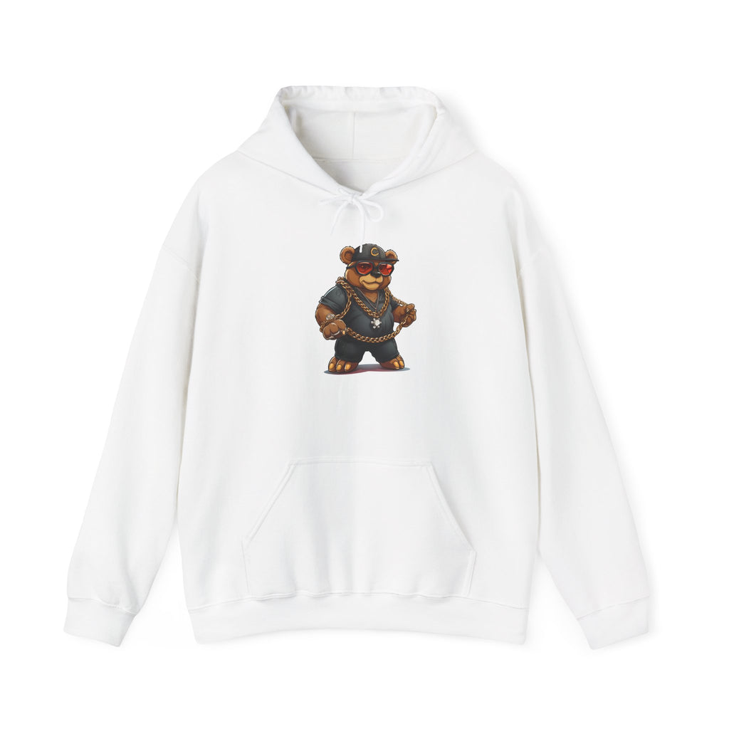 Bear Biker Hoodie — Vintage Cool Motorcycle Bear Graphic Sweatshirt