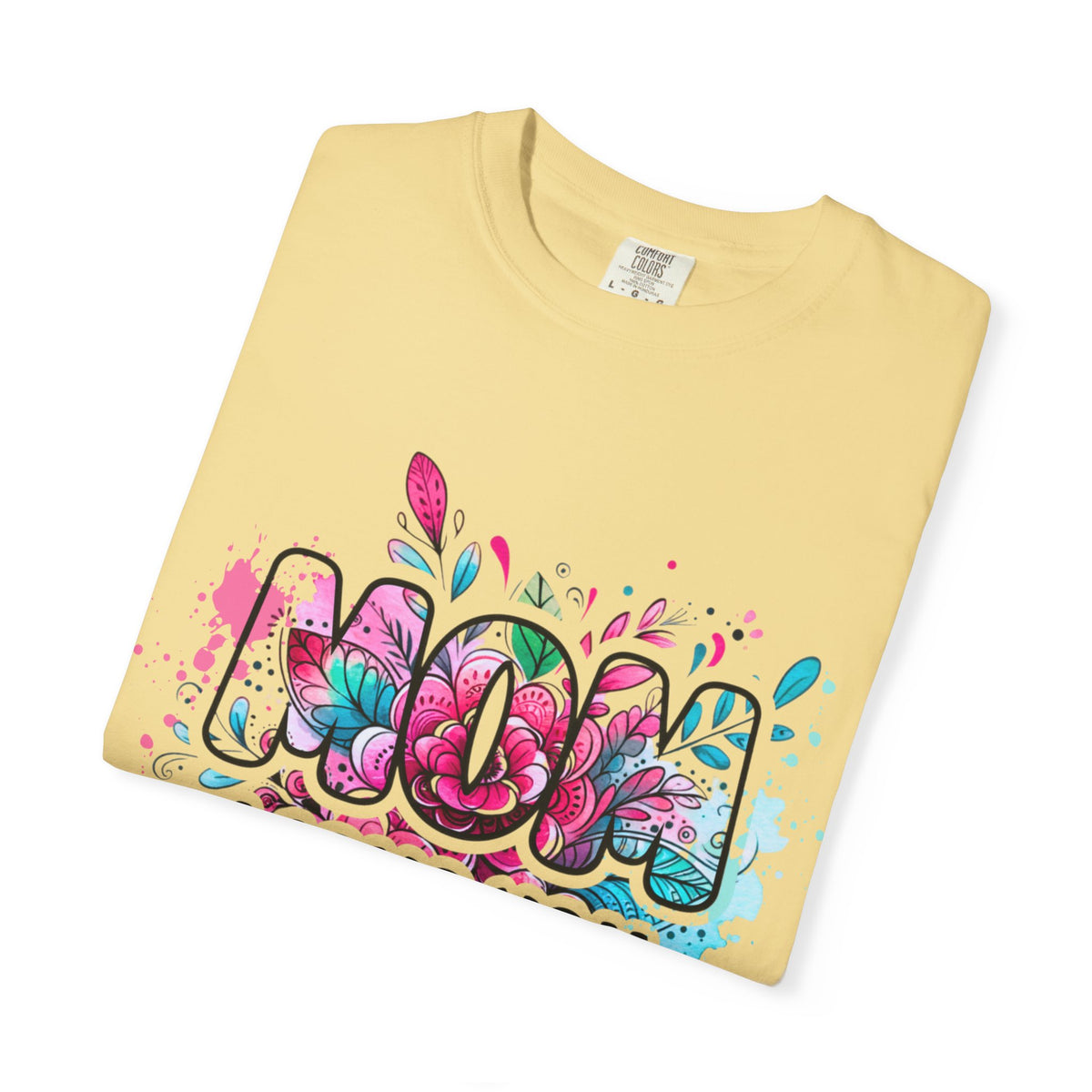 Mom I Love You Floral Watercolor T-Shirt — Mother's Day Gift