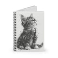 Praying Kitten Spiral Notebook — Cute Cat Journal (Ruled)