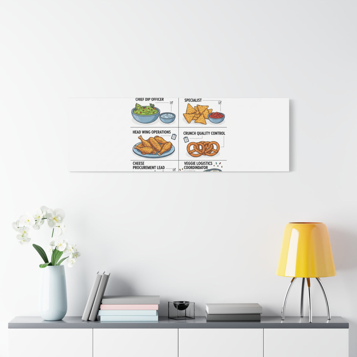 Game Day Snack Logistics Canvas, Dip Strategist Poster | Game Day Blueprint
