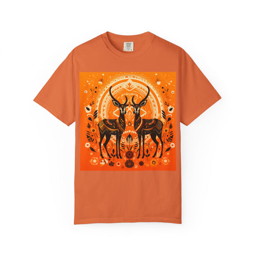 Antelope Sunset T-Shirt — Boho Desert Wildlife Graphic Tee