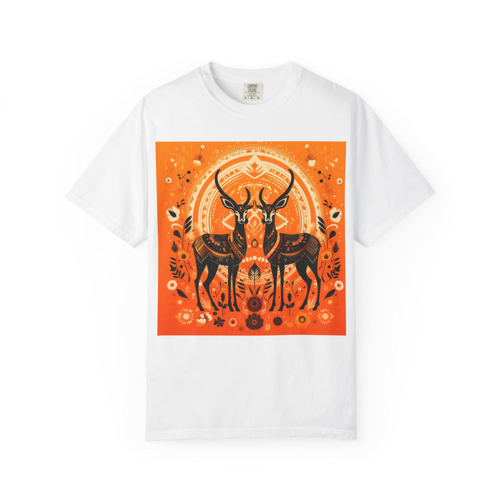 Antelope Sunset T-Shirt — Boho Desert Wildlife Graphic Tee