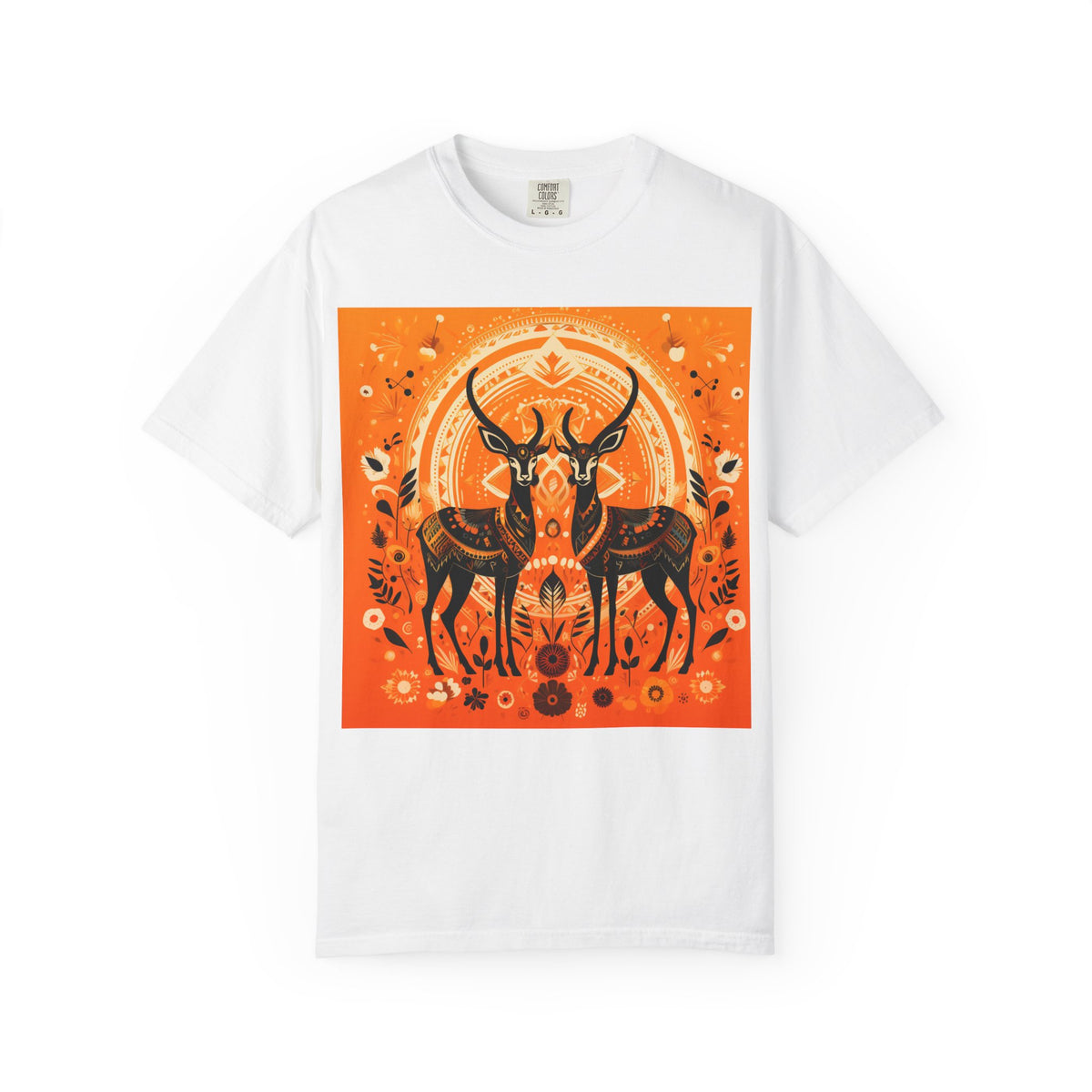 Antelope Sunset T-Shirt — Boho Desert Wildlife Graphic Tee