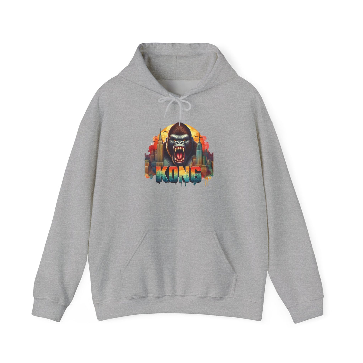 King Gorilla Hoodie — Vintage Jungle Ape Graphic Pullover