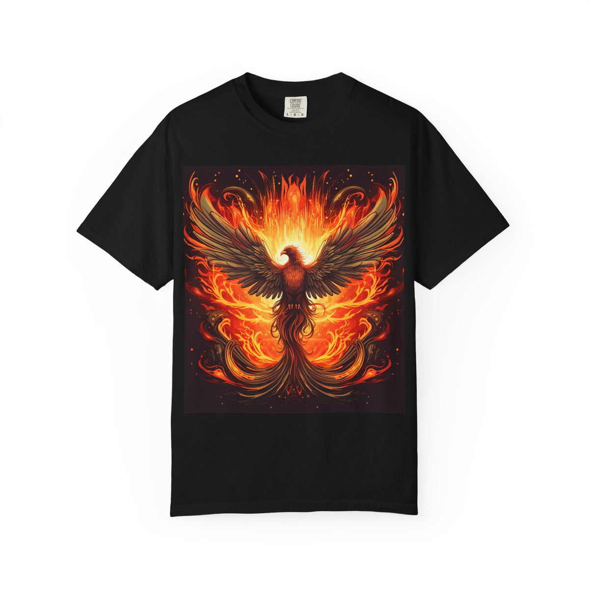 Phoenix Flame T-Shirt — Fiery Mythical Bird Graphic Tee