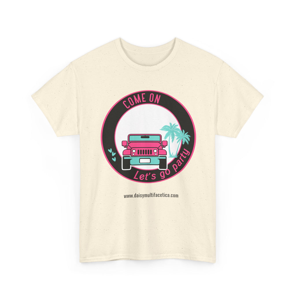 Jeep Beach Party Tee – “Come On Let’s Go Party” Retro Palm Graphic T-Shirt