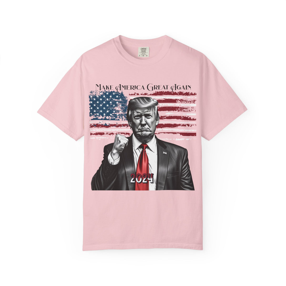 Patriotic 2024 Political Graphic T-Shirt — 'Make America Great Again' Design
