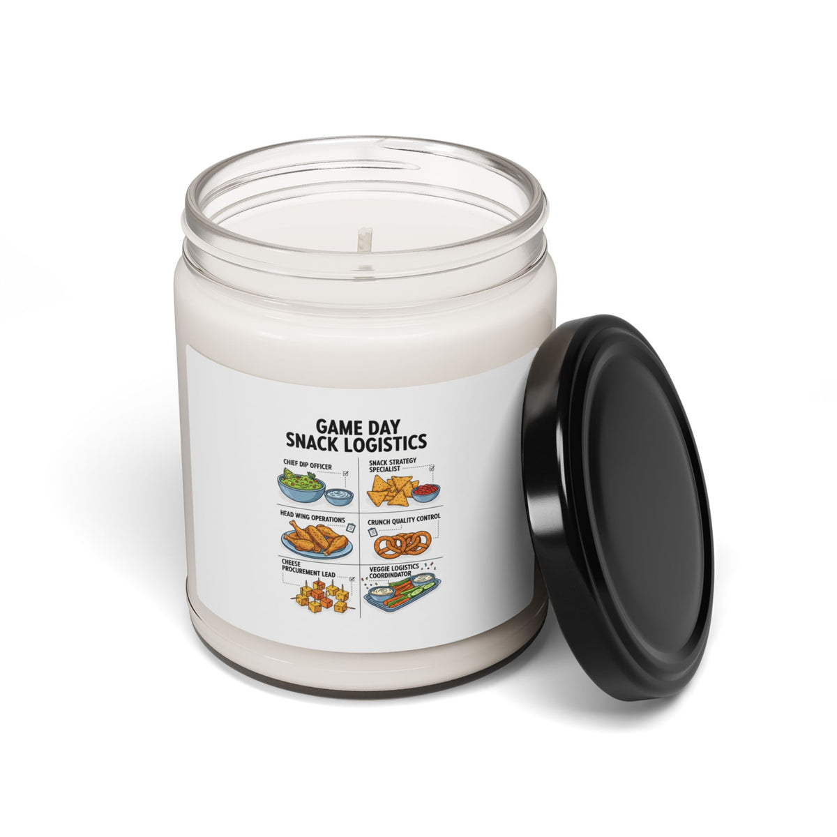 Game Day Snack Logistics Candle, Dip Strategist | Tailgate Blueprint