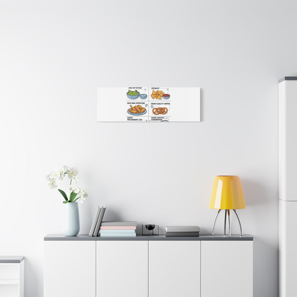 Game Day Snack Logistics Canvas, Dip Strategist Poster | Game Day Blueprint