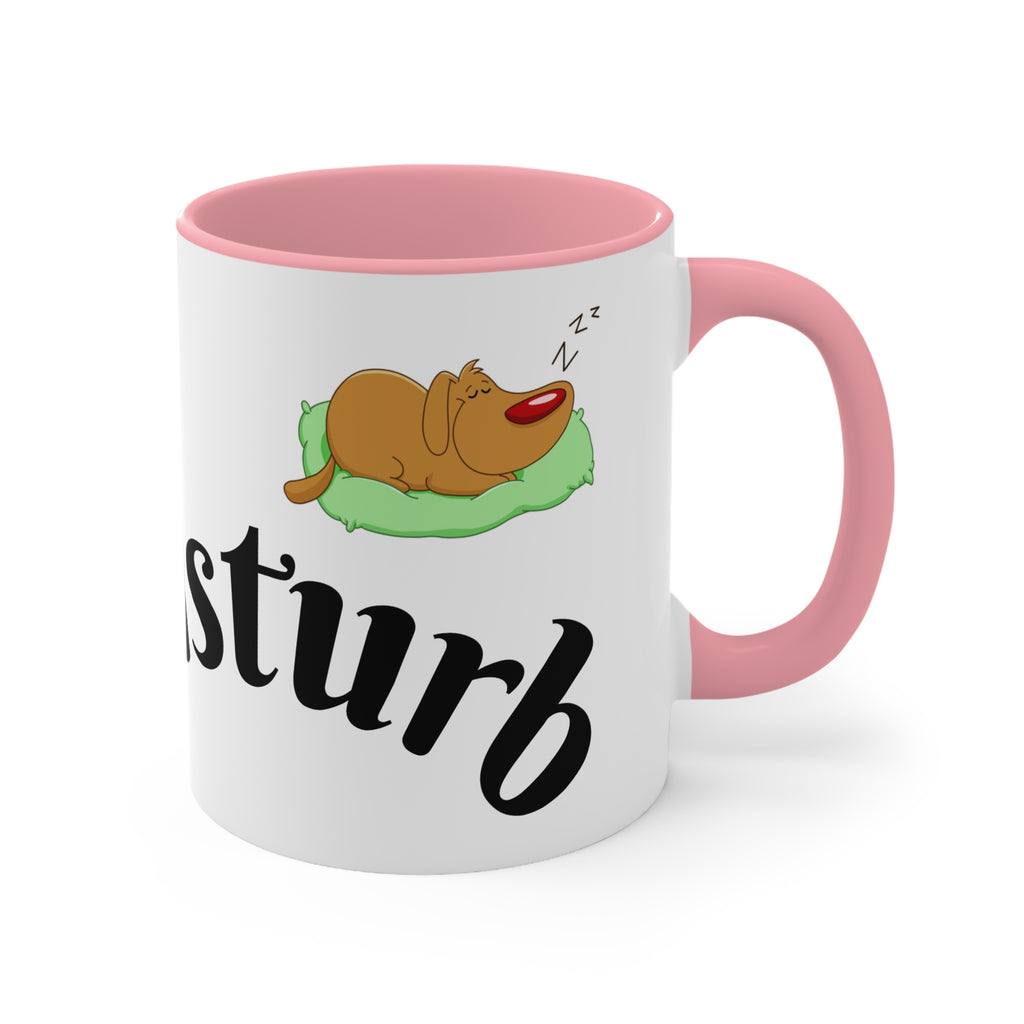 Accent Mug — "Do Not Disturb" Pink Interior Coffee Tea Cup